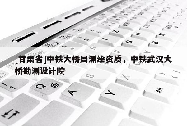 [甘肅省]中鐵大橋局測(cè)繪資質(zhì)，中鐵武漢大橋勘測(cè)設(shè)計(jì)院