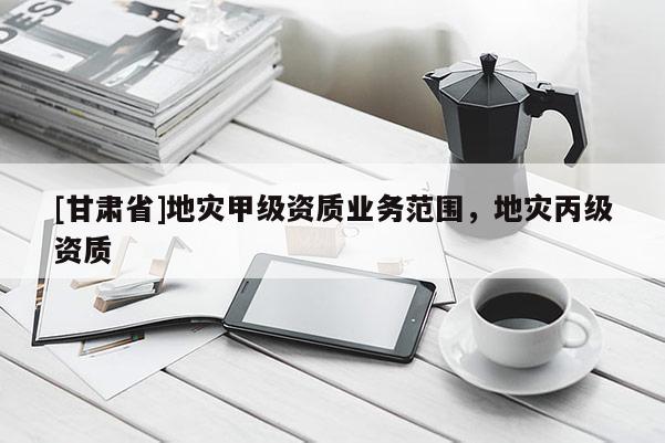 [甘肅省]地災甲級資質業務范圍，地災丙級資質