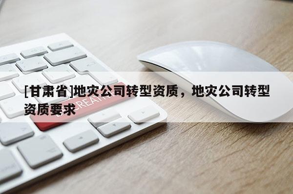 [甘肅省]地災公司轉型資質，地災公司轉型資質要求