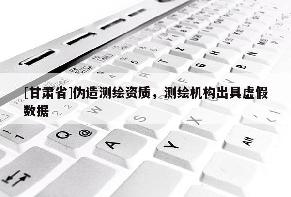 [甘肅省]偽造測繪資質，測繪機構出具虛假數據